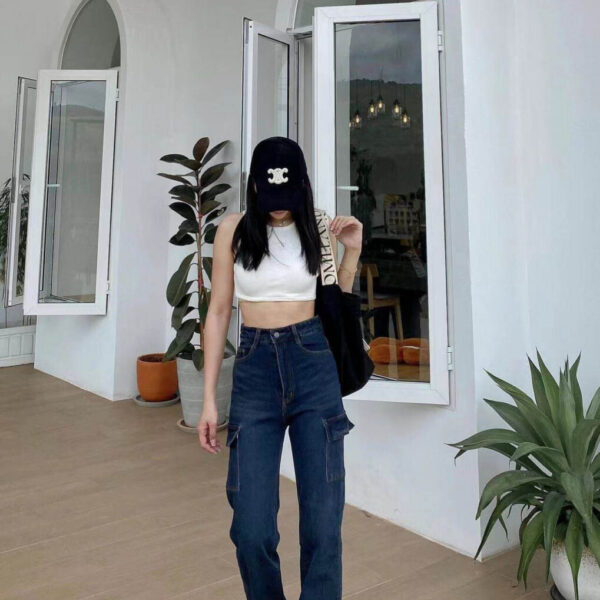 Cargo Straight Jeans