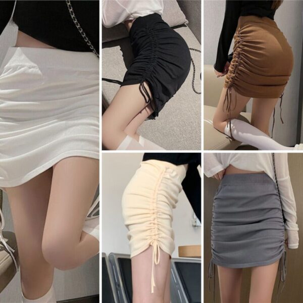 Tight Fit Short Skirt with Underpants